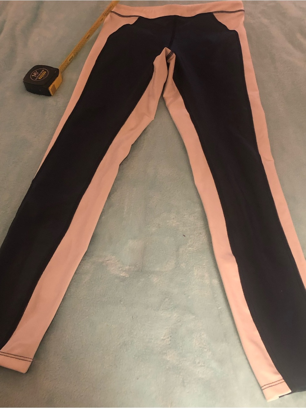 True Religion Navy and White Two-Tone Jeggings